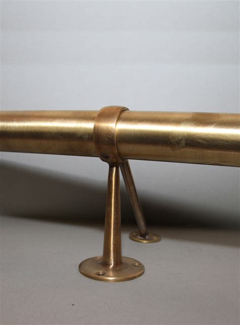 metal rhubarb rustic foot brackets|Bar foot rails in brass and stainless steel. Quality foot rests .